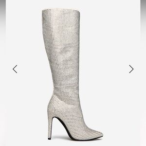 NWT | Rhinestone Knee-High Boots